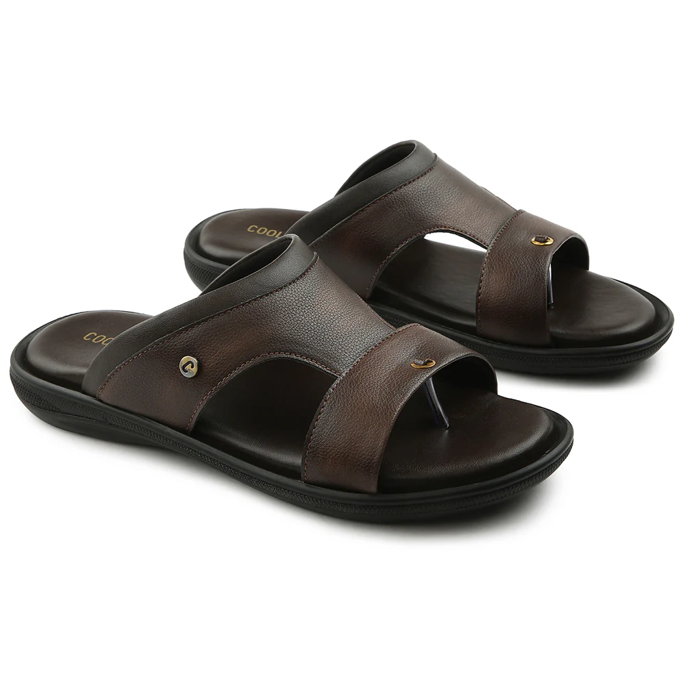 Coolers Brown Casual Slipper For Men VCL-24 By Liberty - Image 5