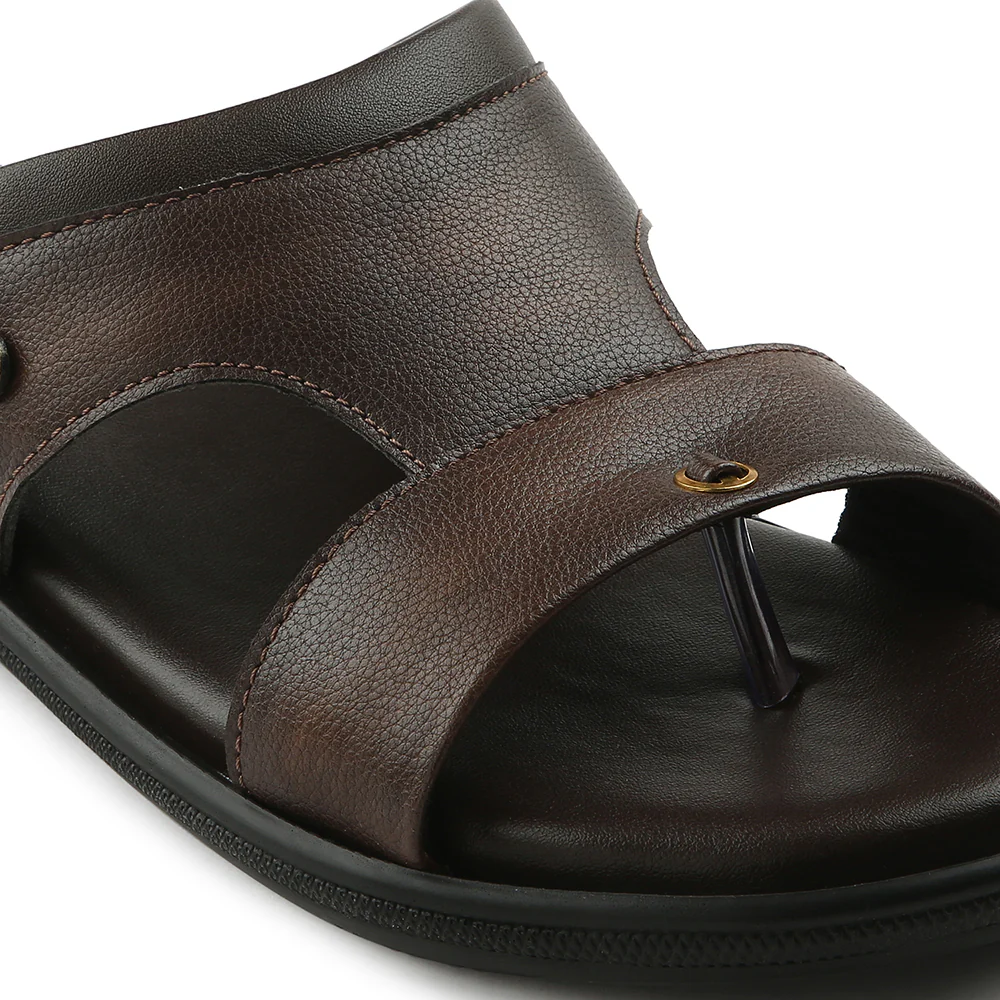 Coolers Brown Casual Slipper For Men VCL-24 By Liberty - Image 6