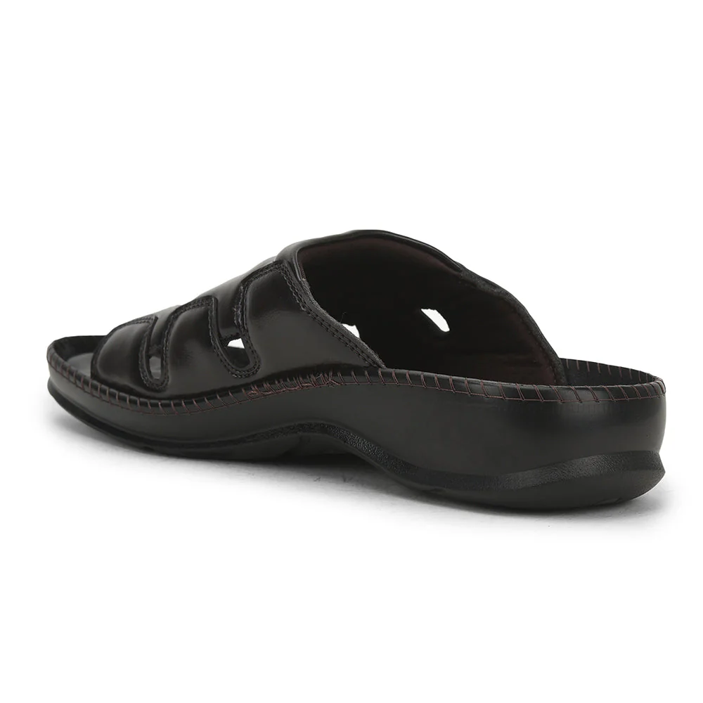 Coolers Brown Casual Slippers For Men META-2 By Liberty - Image 4