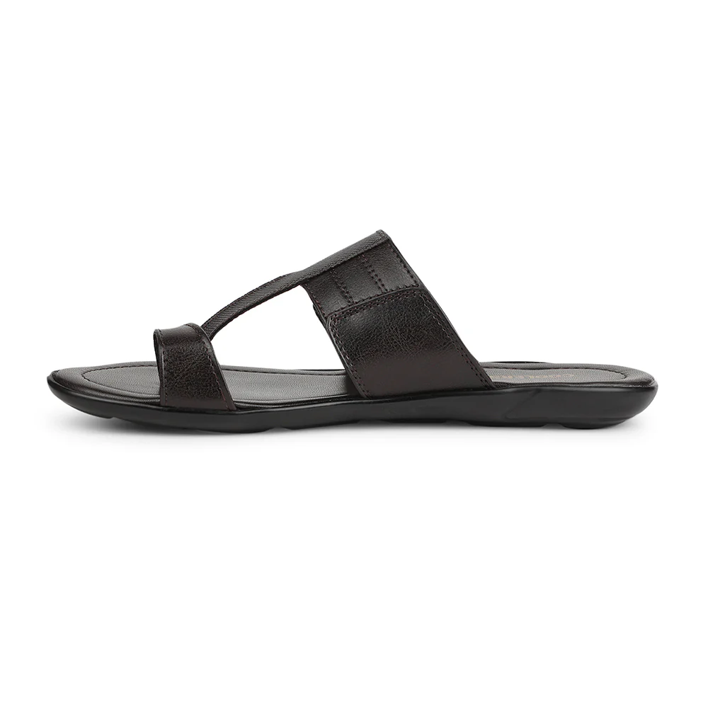 Coolers Brown Casual Toe Ring Slipper For Men SUPER99-1 By Liberty - Image 3