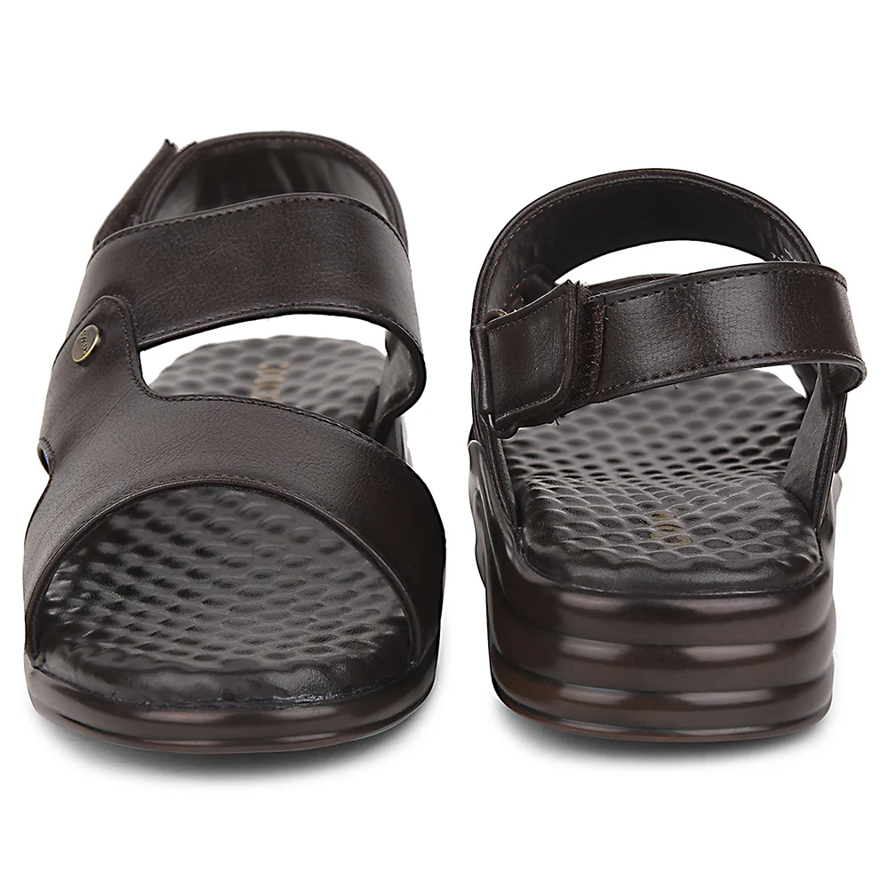 Coolers Brown Formal Sandal For Men 7123-140 By Liberty - Image 6