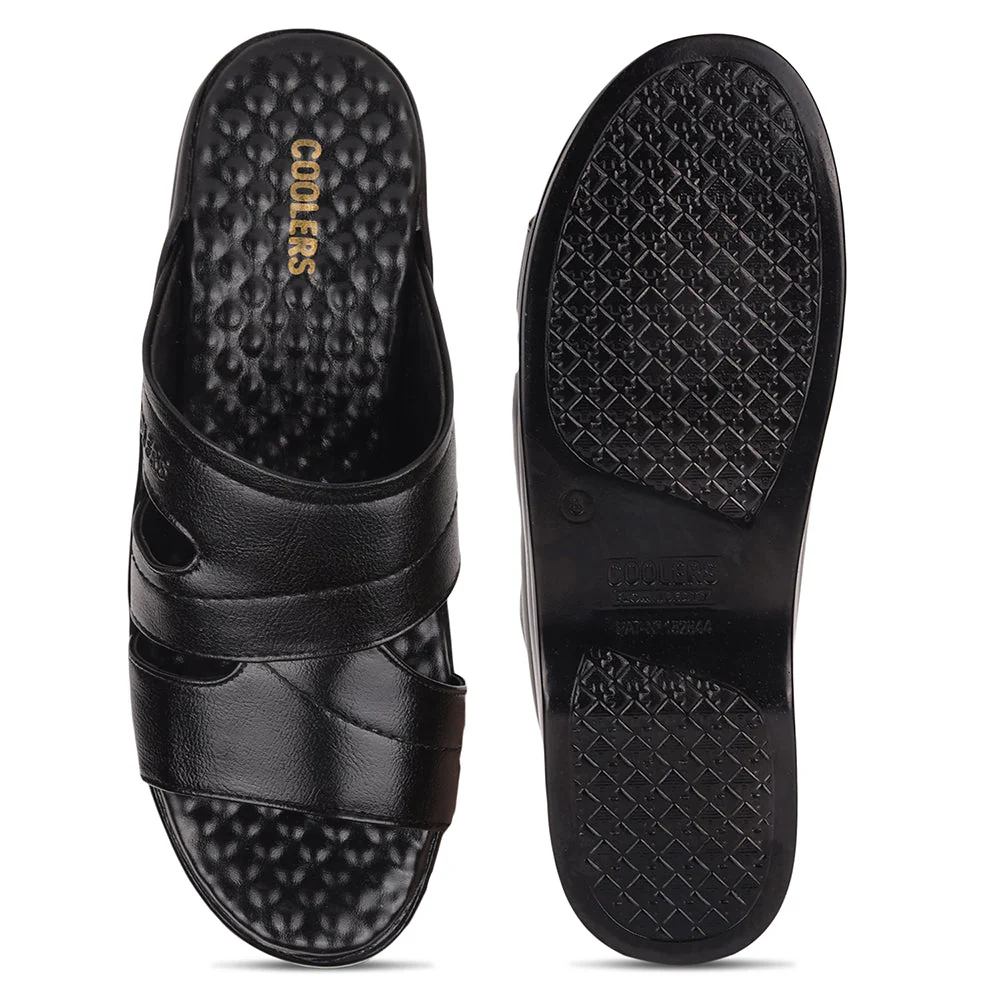Coolers By Liberty 7123-600 Casual Slippers For Men - Black - Image 6