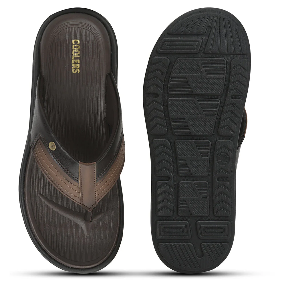 Coolers By Liberty ALP-01 Casual Flip-Flop For Men Tan - Image 5