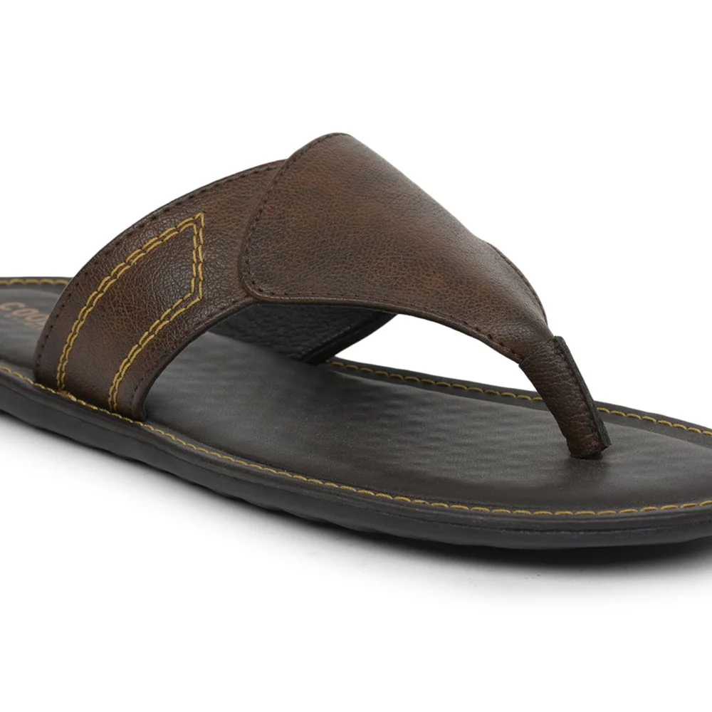 Coolers Casual Brown Slippers For Men AVN-15 By Liberty - Image 6