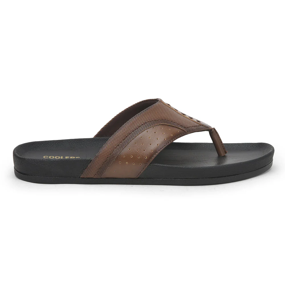 Coolers By Liberty Bin Slippers For Men Tan FAST-2 - Image 2