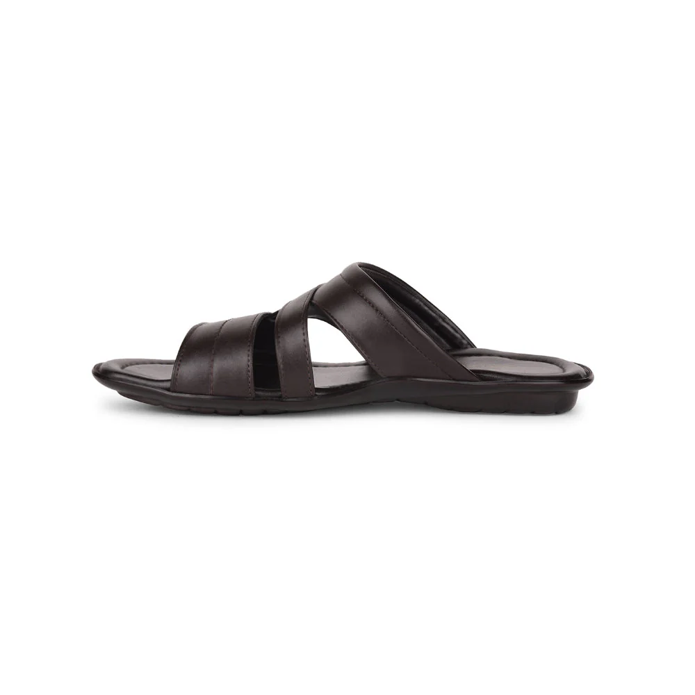 Coolers Casual Brown Toe Ring Slippers For Men COOL99-92 By Liberty - Image 3
