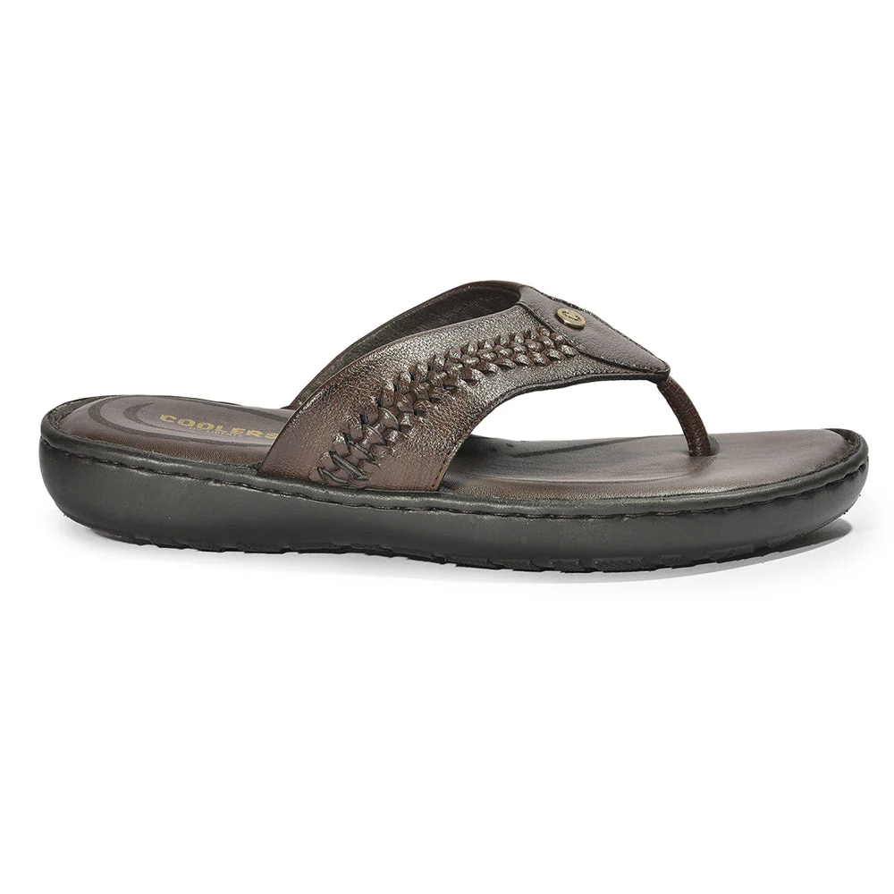 Coolers By Liberty LFL-11 Formal Brown Slippers & Flip-Flop For Men - Image 2