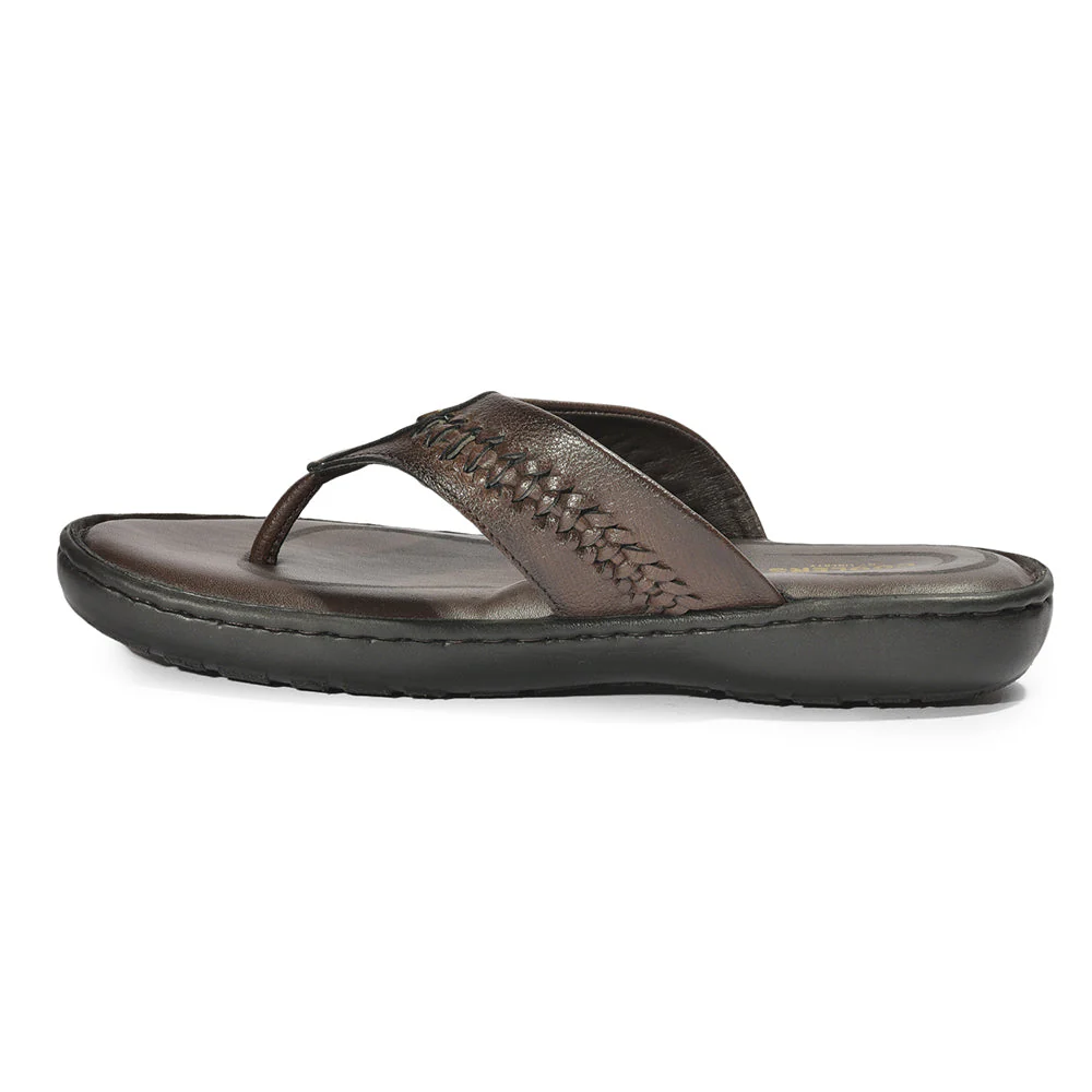 Coolers By Liberty LFL-11 Formal Brown Slippers & Flip-Flop For Men - Image 3
