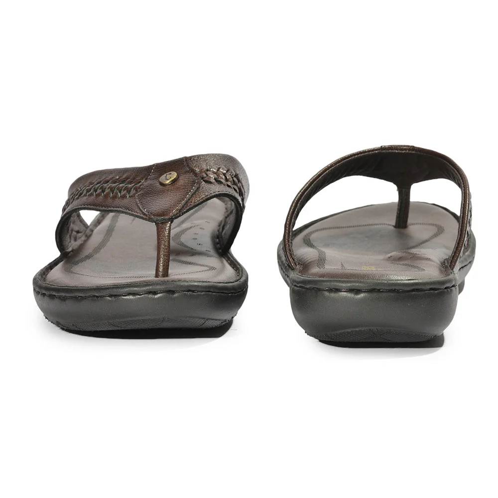 Coolers By Liberty LFL-11 Formal Brown Slippers & Flip-Flop For Men - Image 5