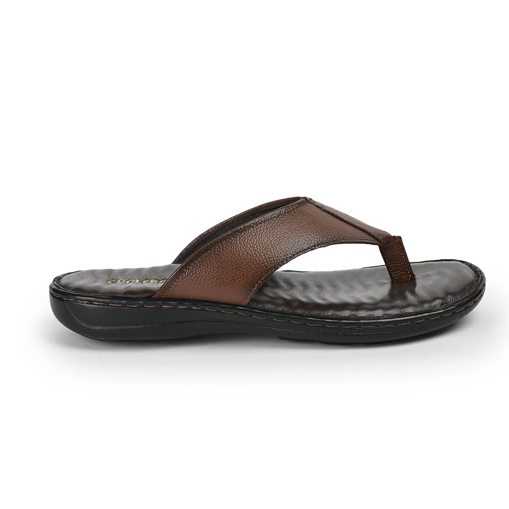 Coolers By Liberty Men HOL-128E Tan Casual Slipper - Image 2