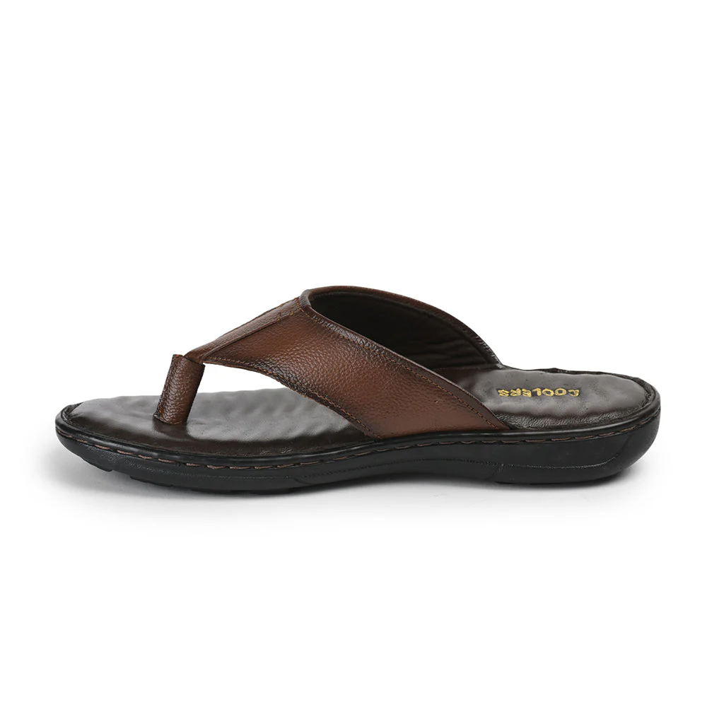 Coolers By Liberty Men HOL-128E Tan Casual Slipper - Image 3