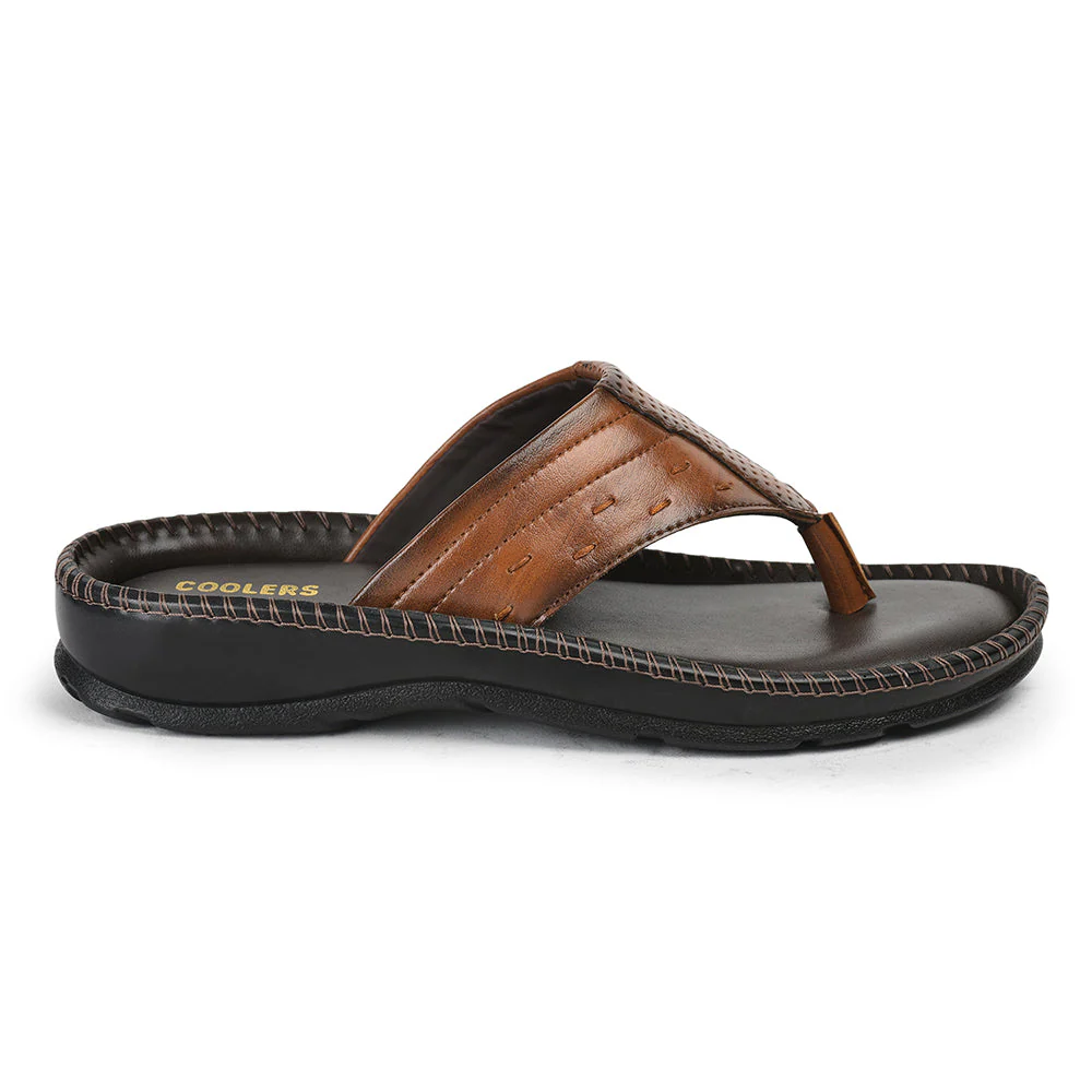 Coolers By Liberty Men VCL-13 Tan Casual Slipper - Image 2