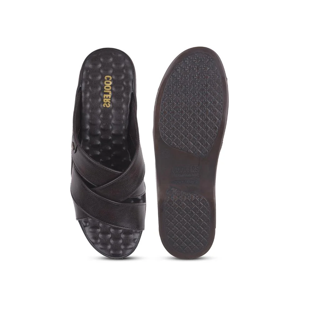 Coolers By Liberty Mens 7123-901 Brown Casual Slippers - Image 6