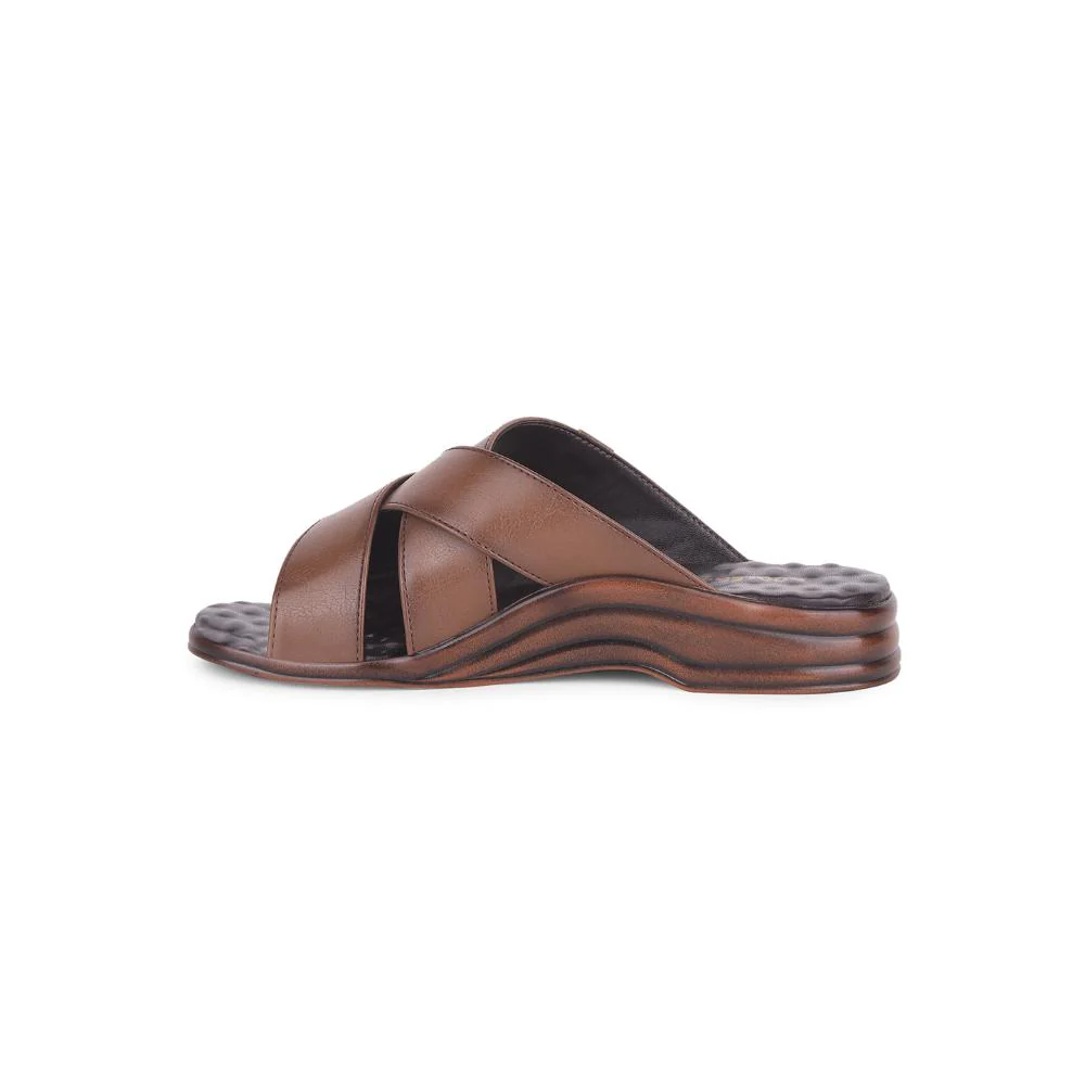 Coolers By Liberty Mens 7123-901 Tan Casual Slippers - Image 3
