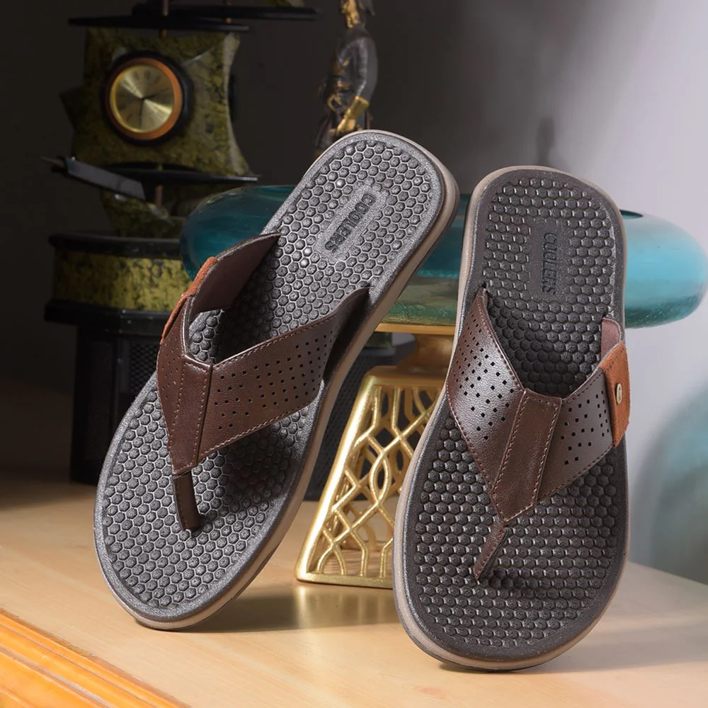 Coolers By Liberty Mens CSS-2 Brown Casual Slipper - Image 4