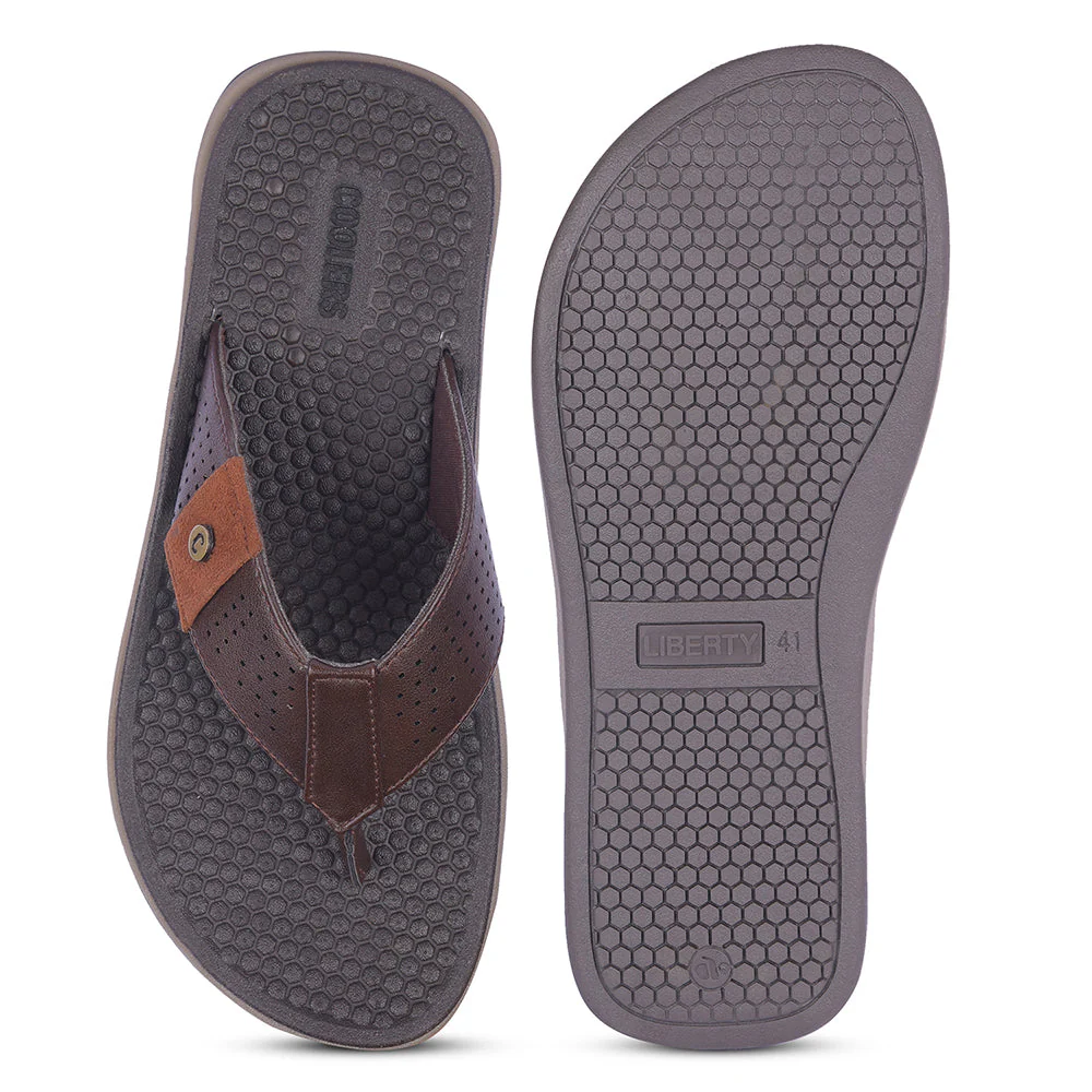 Coolers By Liberty Mens CSS-2 Brown Casual Slipper - Image 6