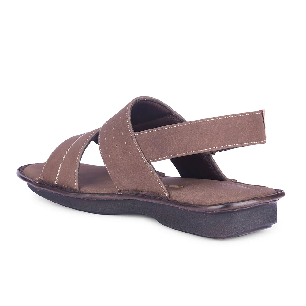 Coolers By Liberty Mens LIONARDO Camel Casual Sandal - Image 4