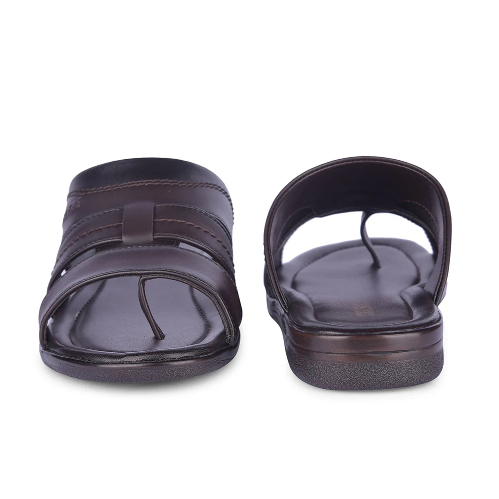 Coolers By Liberty Mens ZUNAIRIO-E Brown Casual Slippers - Image 4