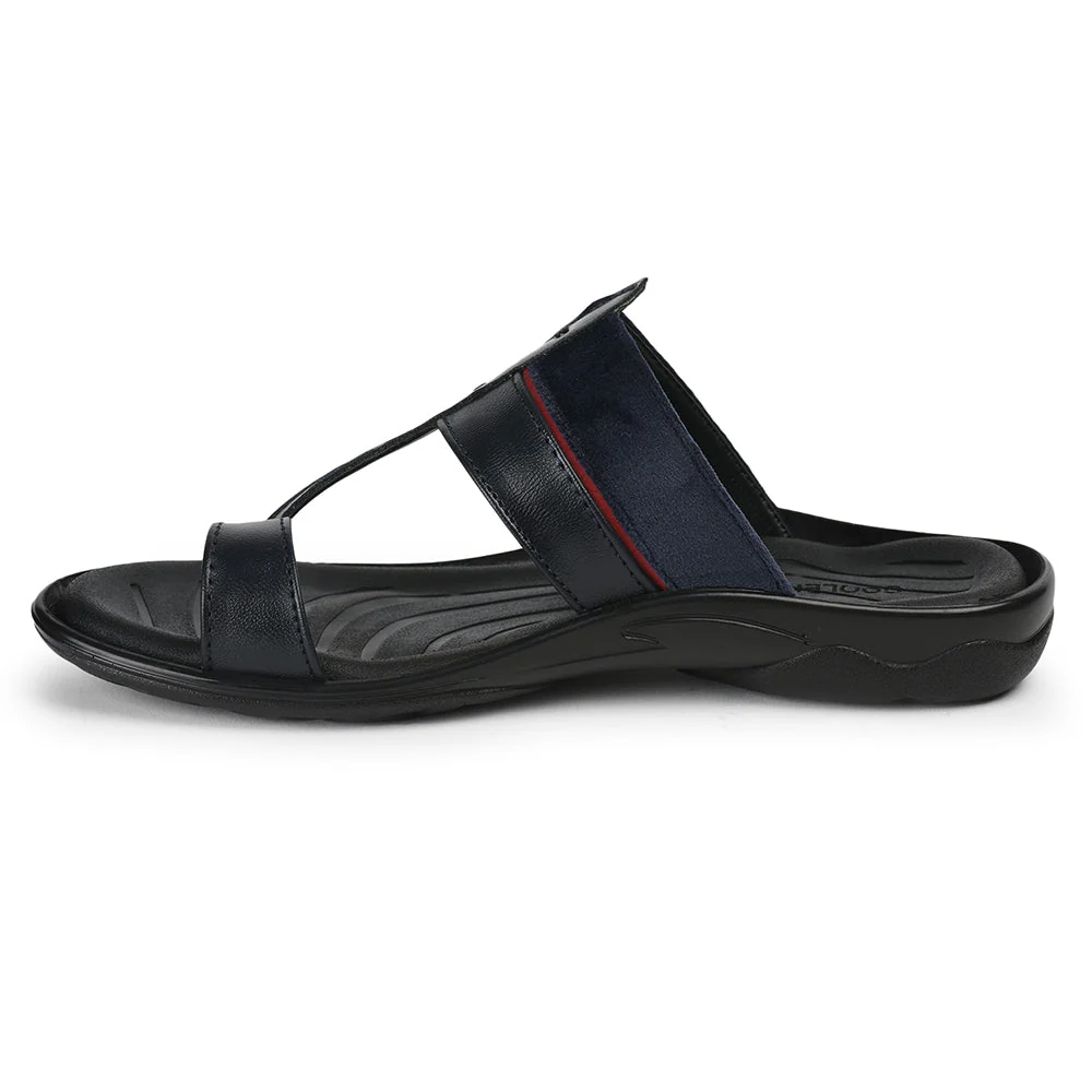 Coolers Casual Navy Blue Toe Ring Slipper For Men OLP-6 By Liberty - Image 3
