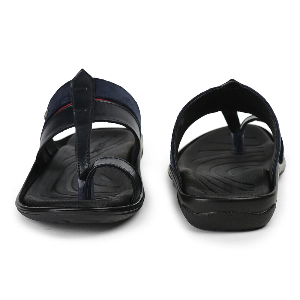 Coolers Casual Navy Blue Toe Ring Slipper For Men OLP-6 By Liberty - Image 5