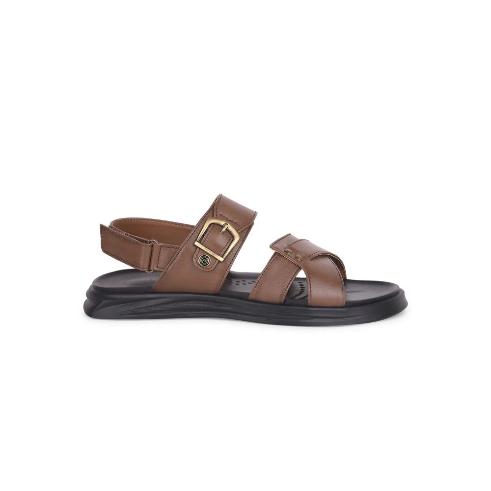 Coolers By Liberty WILFRED-1 Mens Tan Formal Sandal - Image 2