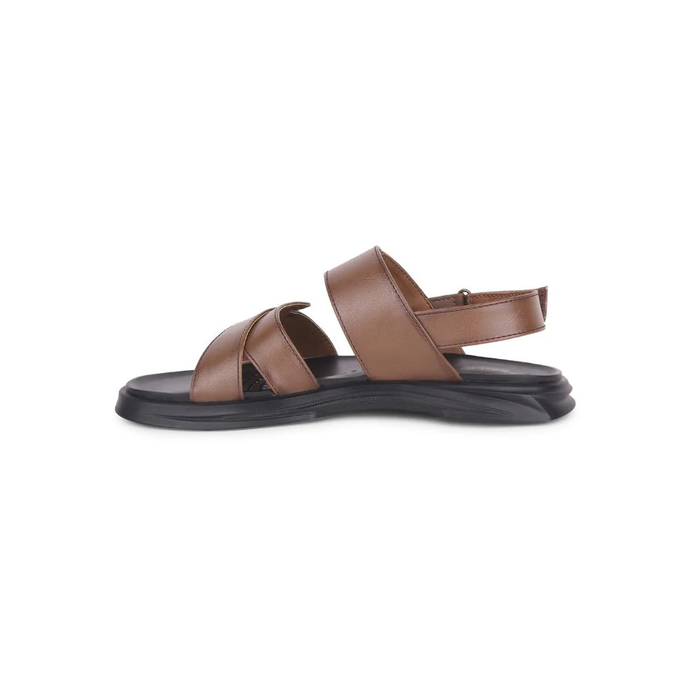 Coolers By Liberty WILFRED-1 Mens Tan Formal Sandal - Image 3