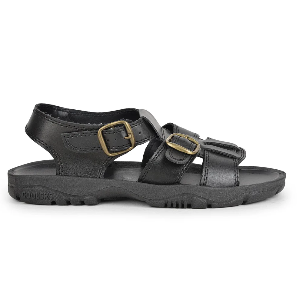 Coolers Casual (Black) Sandals For Men PHILIP-01 By Liberty - Image 2