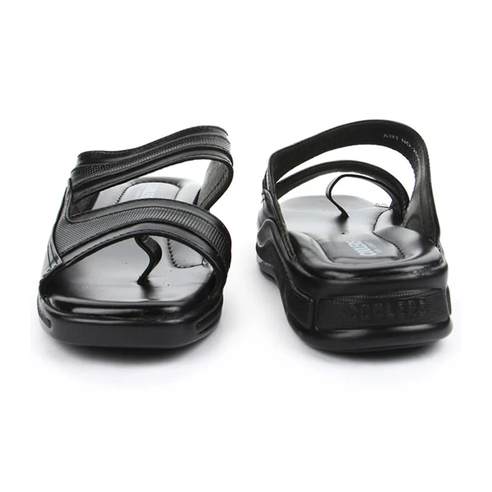 Coolers Casual Black Slippers For Men 2050-01 By Liberty - Image 6