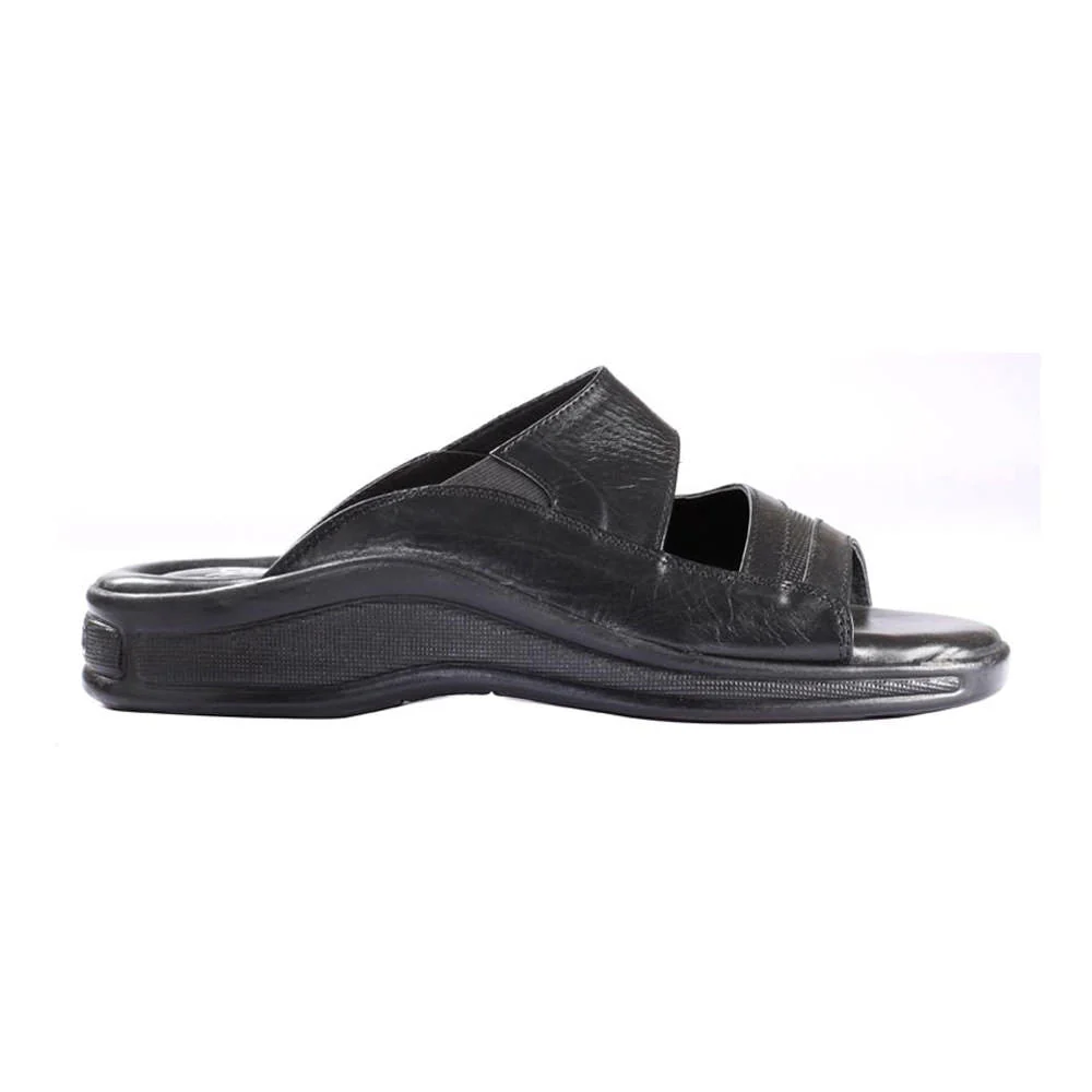 Coolers Casual Black Slippers For Men 2050-06 By Liberty - Image 2