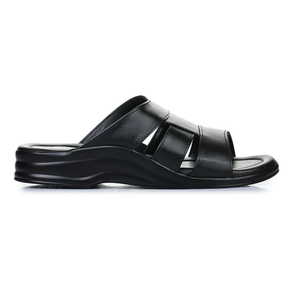 Coolers Casual (Black) Slippers For Men 7123-120 By Liberty - Image 2