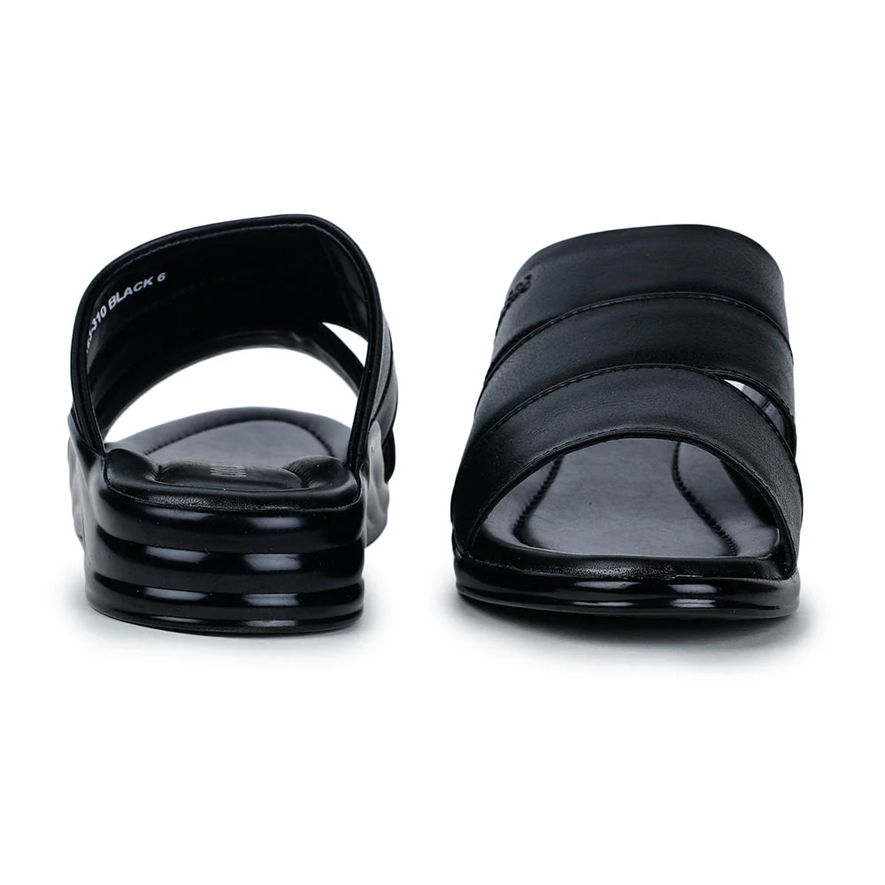 Coolers Casual (Black) Slippers For Men 7123-310 By Liberty - Image 4