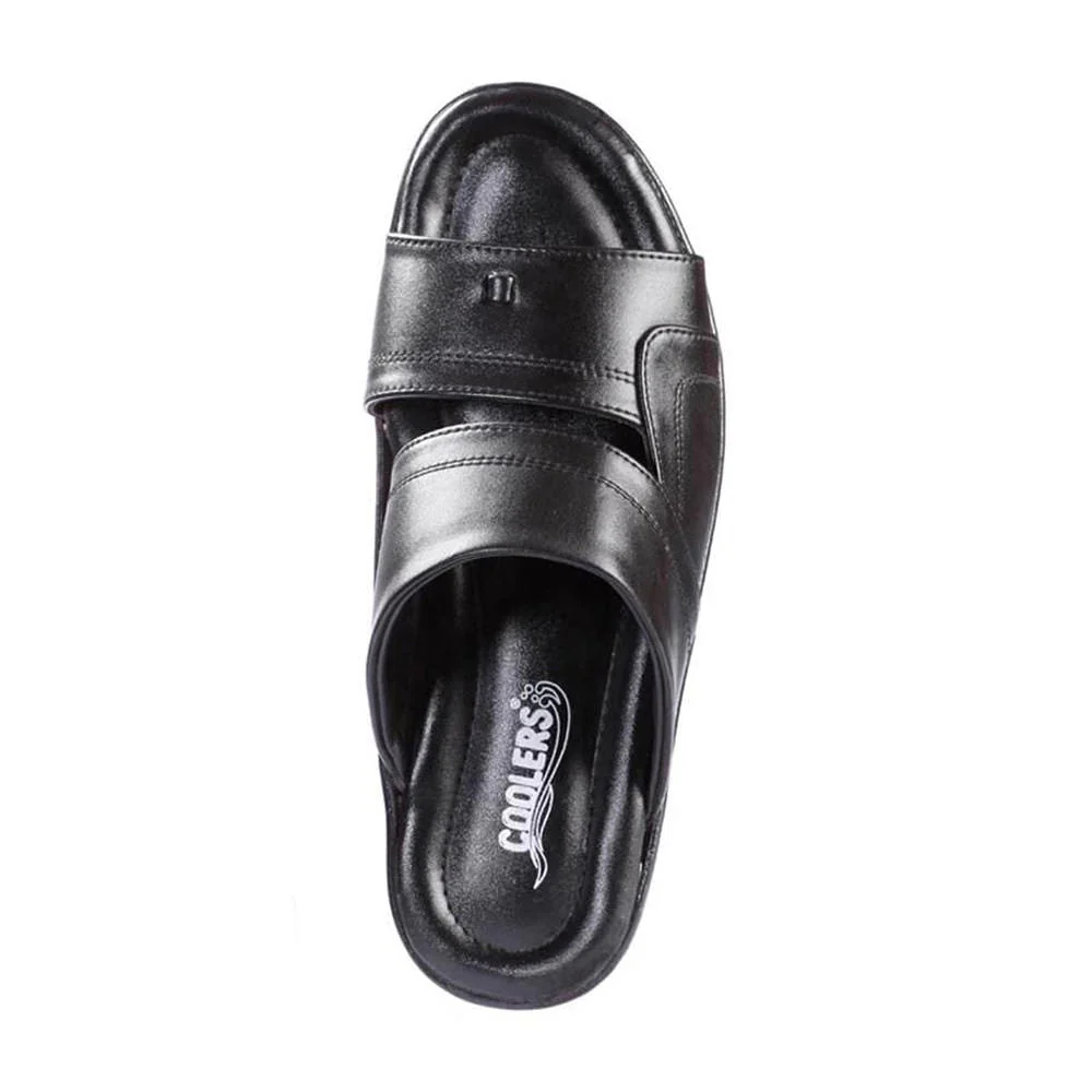 Coolers Casual (Black) Slippers For Men 7153-44 By Liberty - Image 5