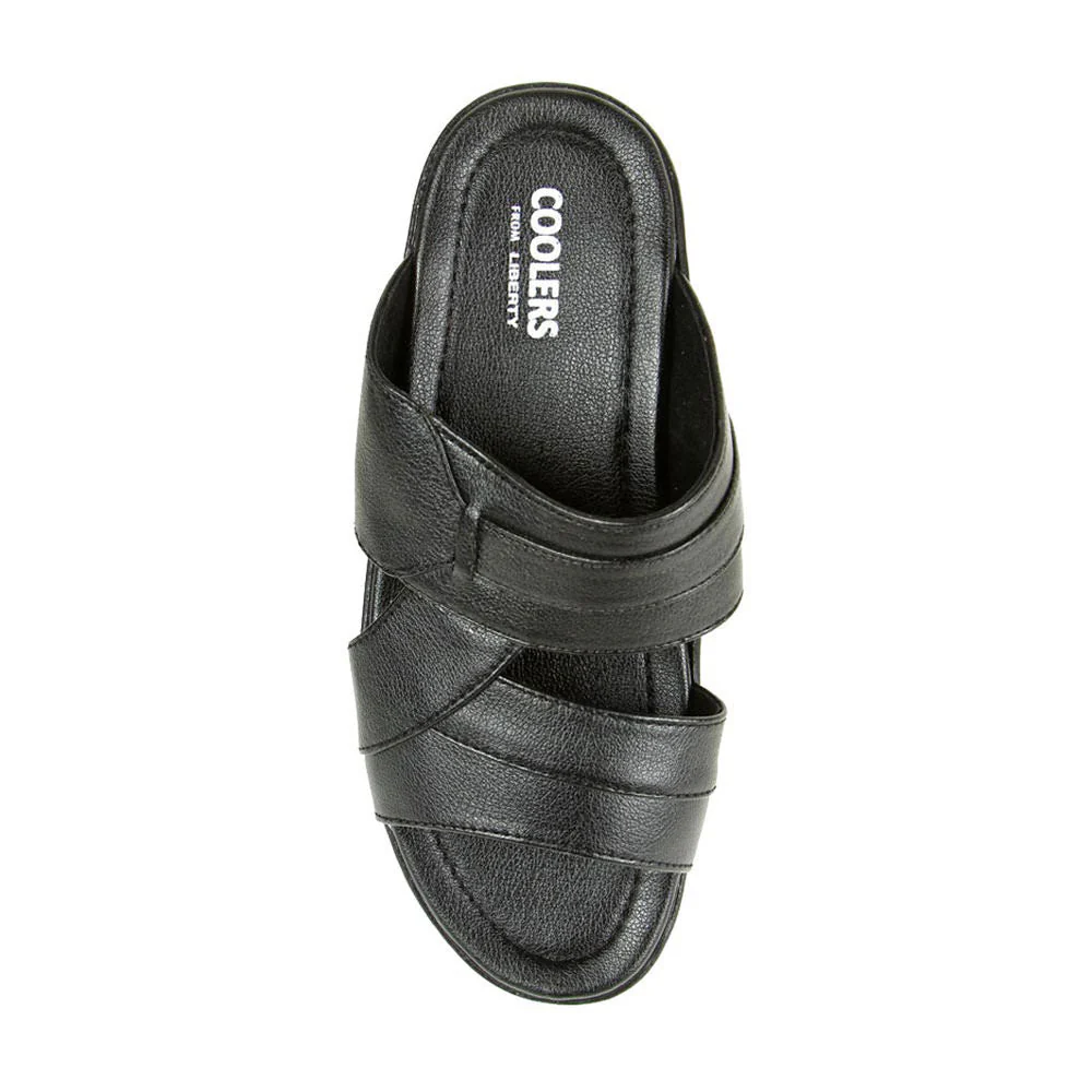 Coolers Casual (Black) Slippers For Men 7153-601 By Liberty - Image 5