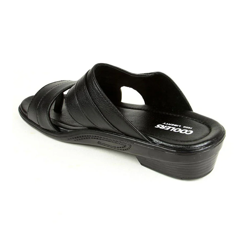 Coolers Casual (Black) Slippers For Men 7153-601 By Liberty - Image 6