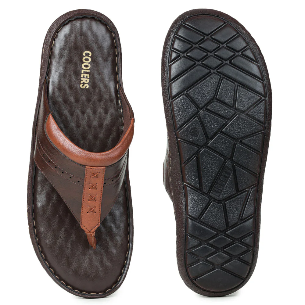 Coolers Casual (Brown) Slipper For Men BRL-6 By Liberty - Image 4