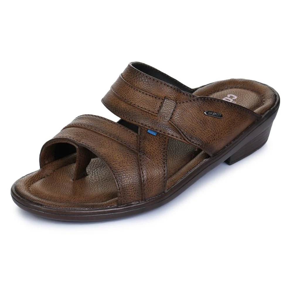 Coolers Casual (Brown) Slippers For Men 7153-601N By Liberty - Image 6