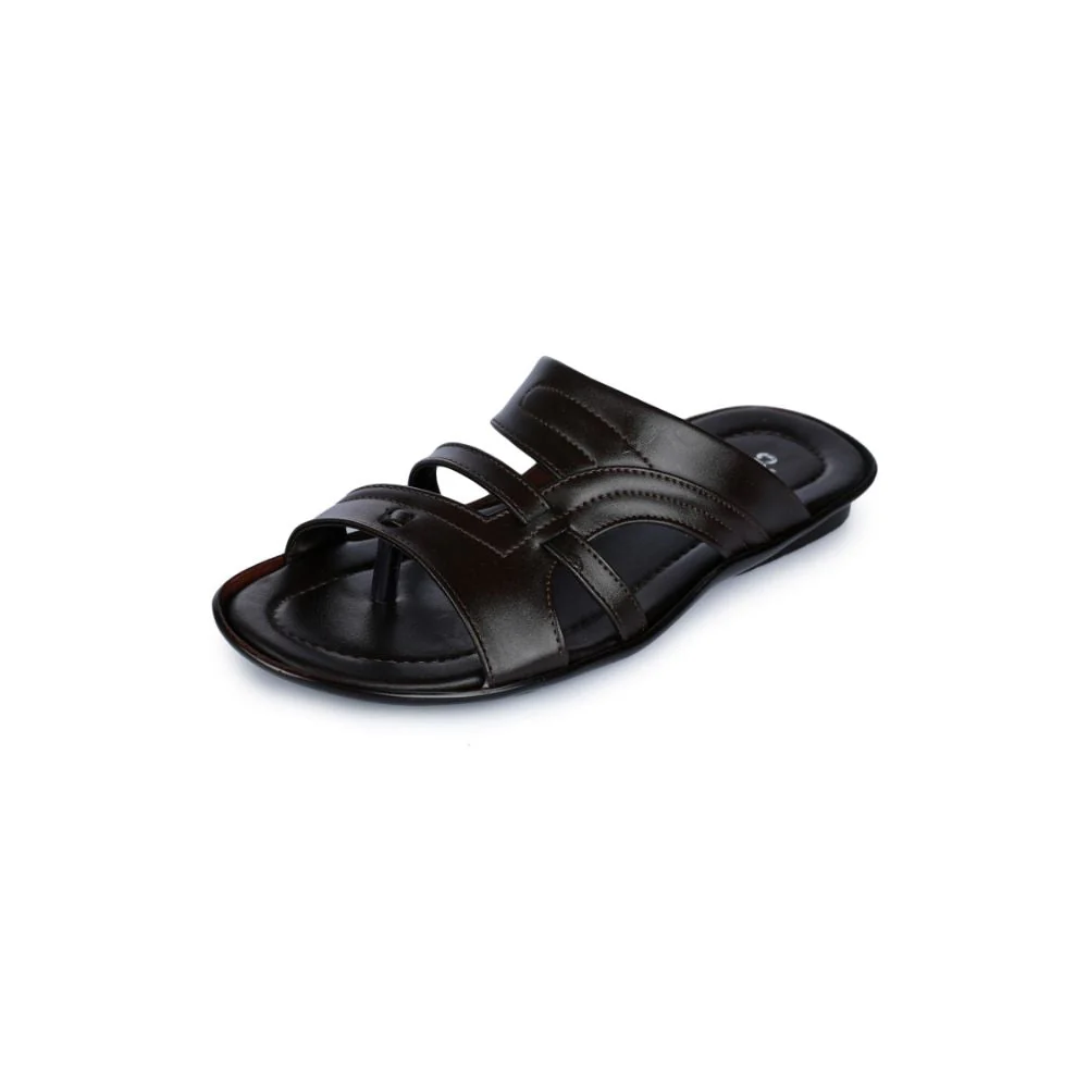 Coolers Casual Brown Slippers For Men COOL99-1 By Liberty - Image 5