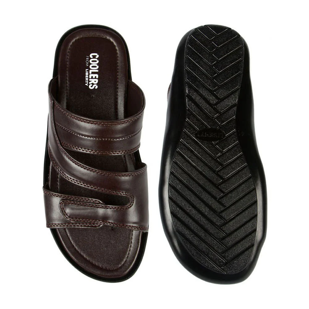 Coolers Casual (Brown) Slippers For Men COOL99-13 By Liberty - Image 4