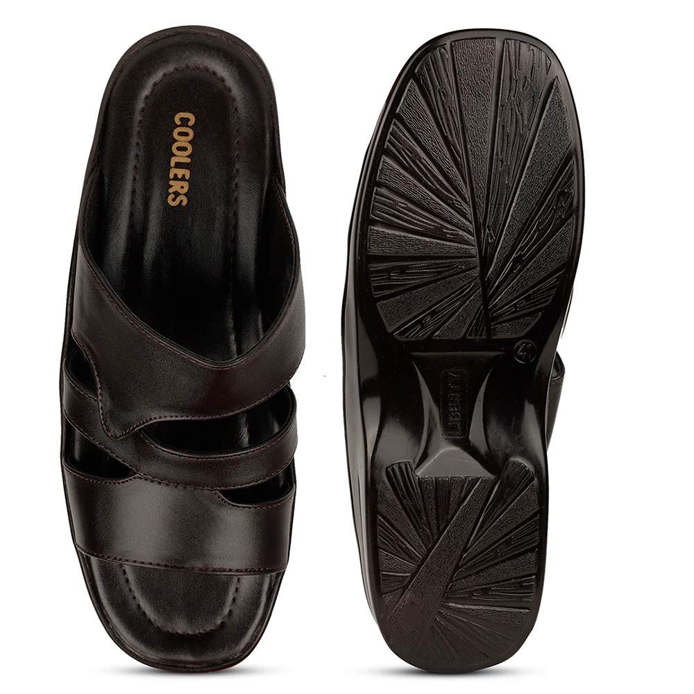 Coolers Casual Dark Brown Slipper For Mens COOL99-611 By Liberty - Image 6