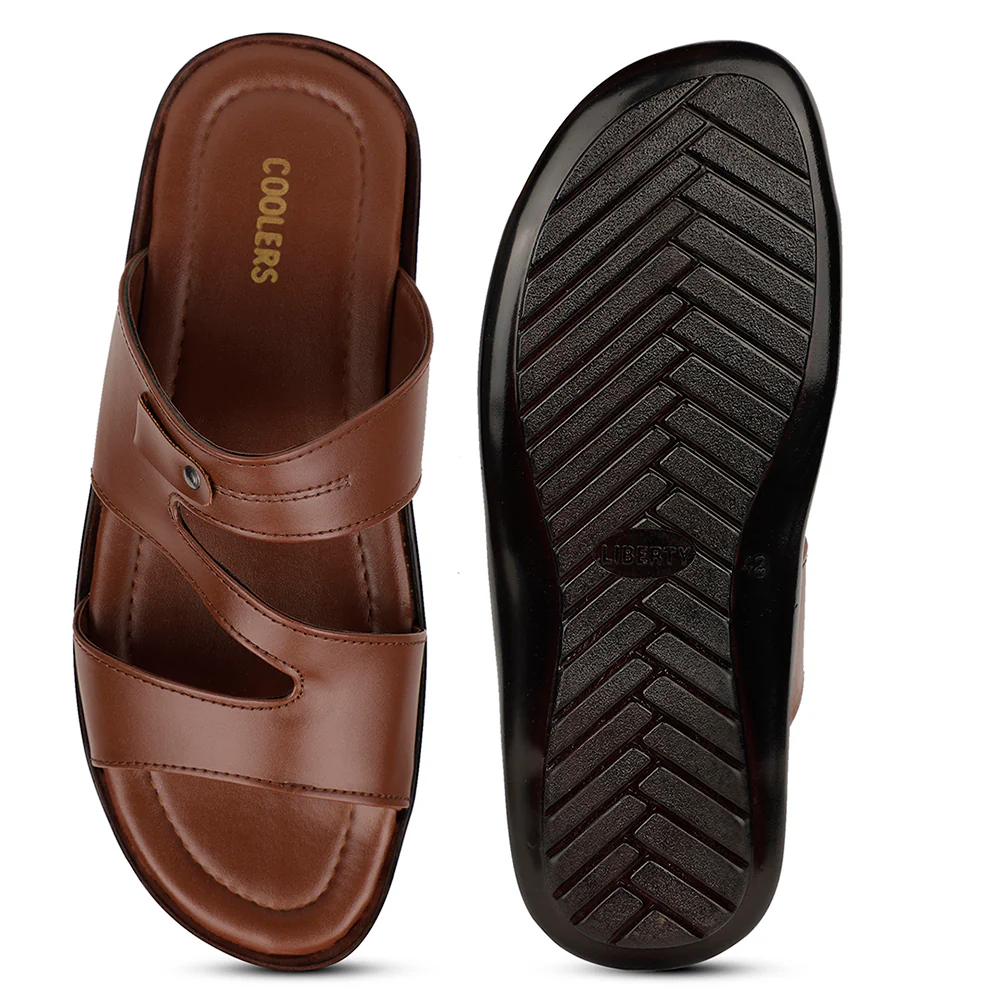 Coolers Casual Tan Slipper For Mens COOL99-605 By Liberty - Image 6