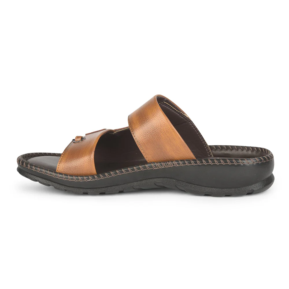 Coolers Casual (Tan) Slippers For Men AVN-21 By Liberty - Image 3