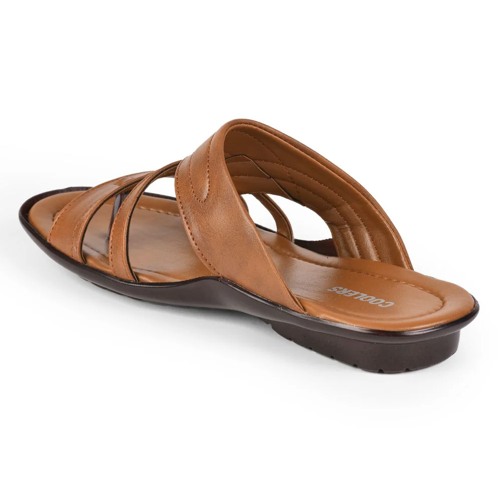 Coolers Casual Tan Slippers For Men COOL99-1 By Liberty - Image 5