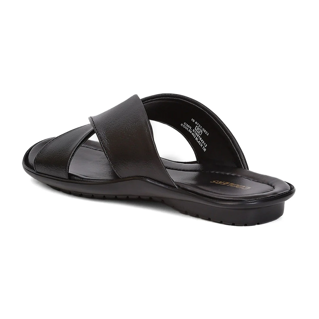 Coolers COOL99-803 Black Formal Slip on Slippers for Men by Liberty - Image 3