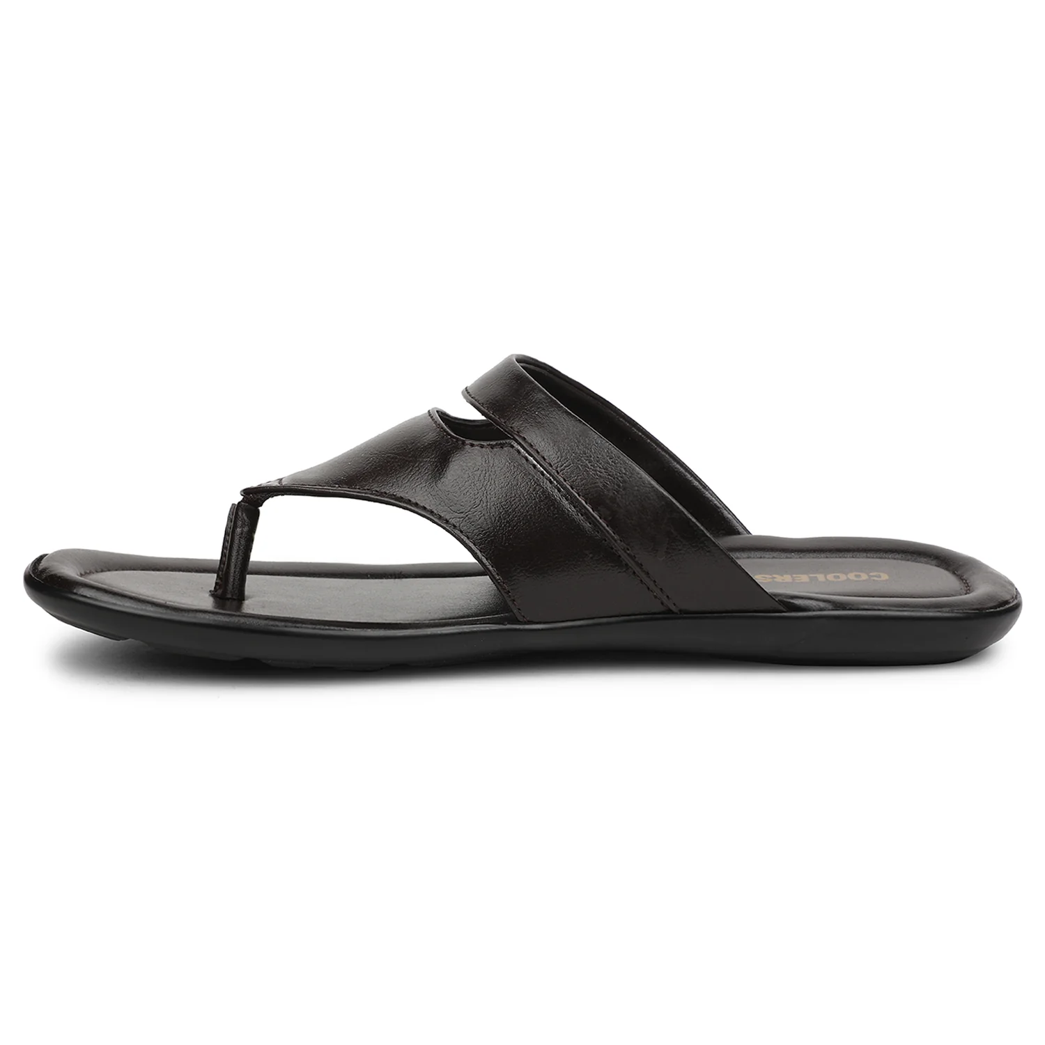 Coolers FLATY-1 Brown Formal Thong Slippers for Men by Liberty - Image 6