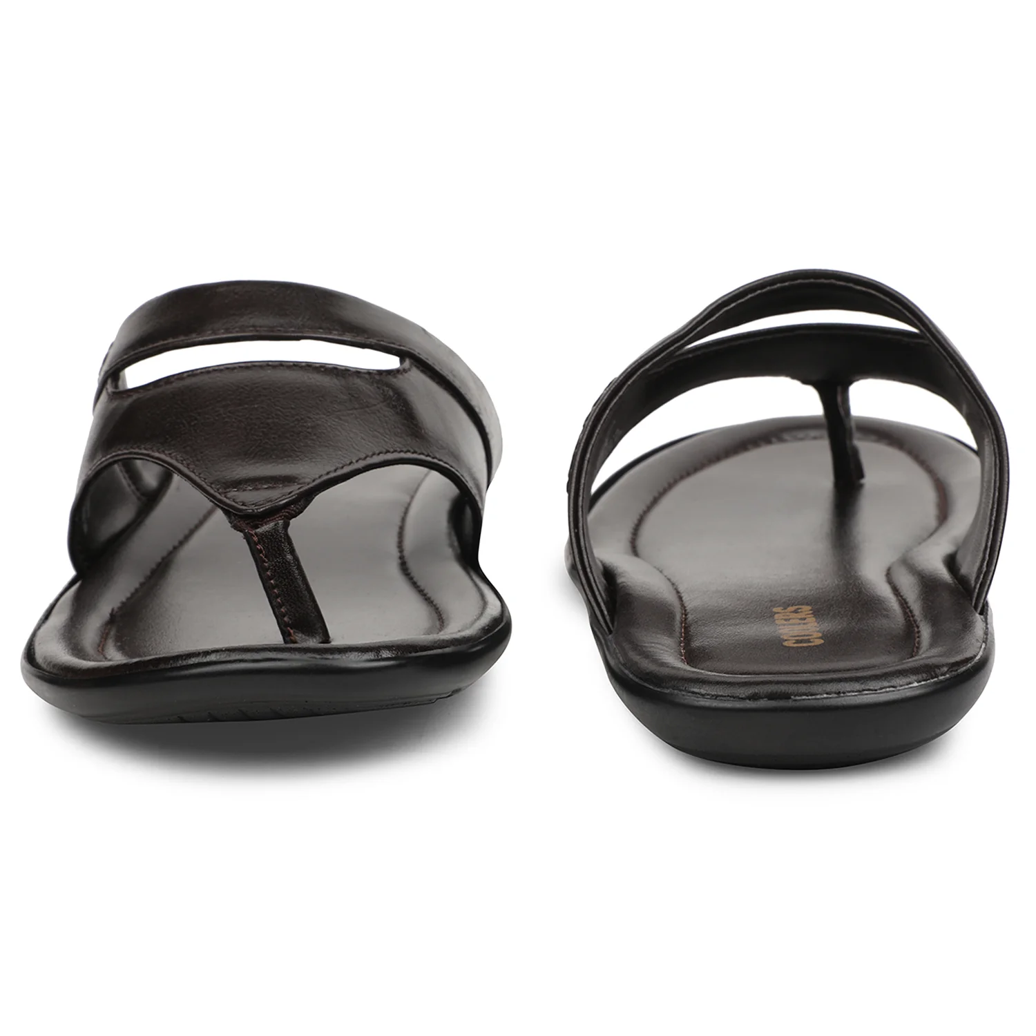 Coolers FLATY-1 Brown Formal Thong Slippers for Men by Liberty - Image 7