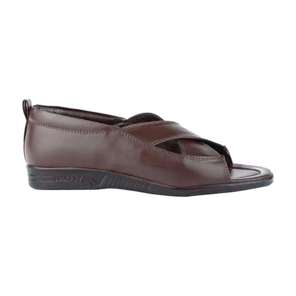 Coolers Formal (Brown) Sandals For Men 7194-118 By Liberty - Image 2