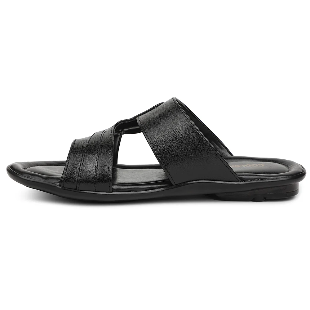 Coolers ORTIZ-20N Black Formal Slip on Slippers for Men by Liberty - Image 6
