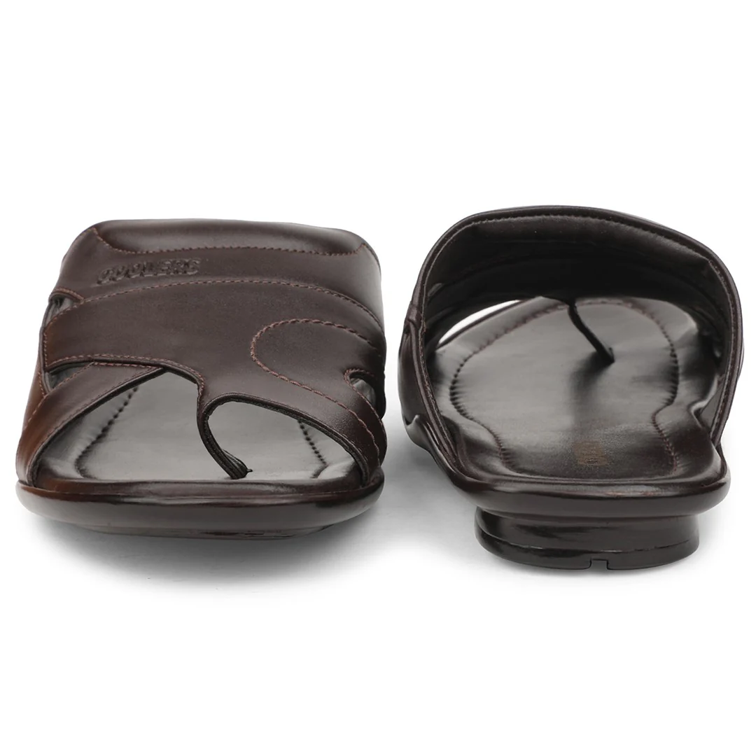 Coolers ORTIZ-28 Brown Formal Slip on Slippers for Men by Liberty - Image 7