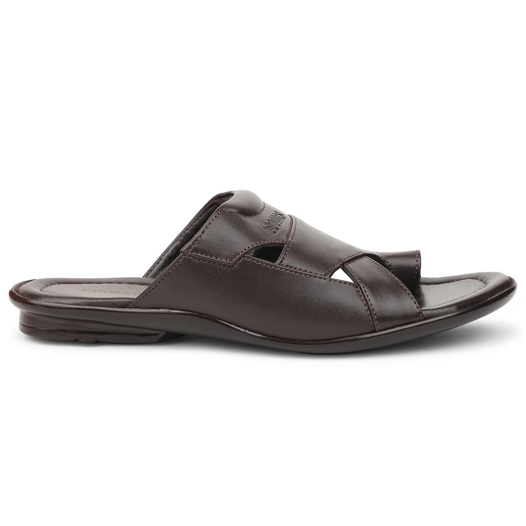 Coolers ORTIZ-28 Brown Formal Slip on Slippers for Men by Liberty - Image 2