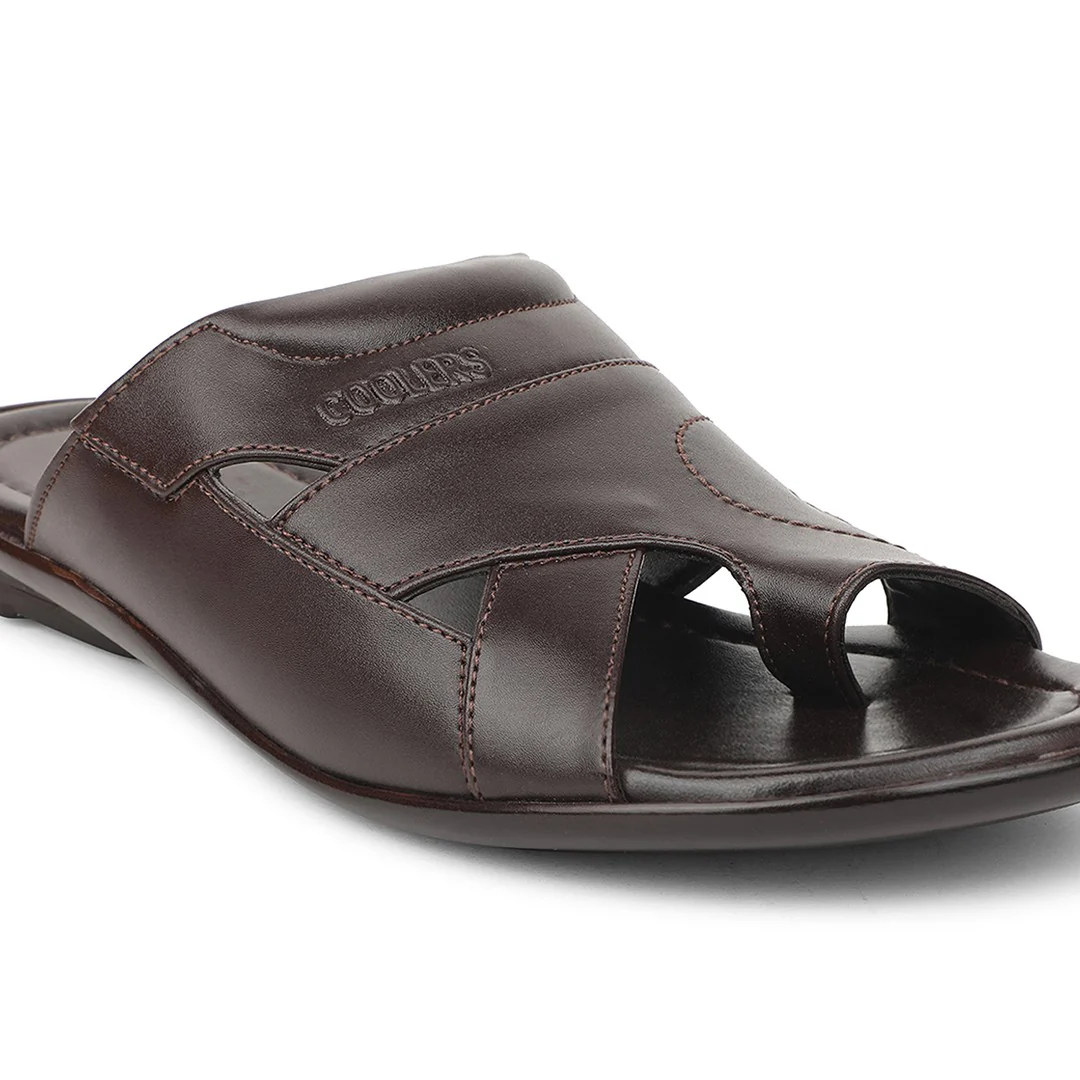 Coolers ORTIZ-28 Brown Formal Slip on Slippers for Men by Liberty - Image 5